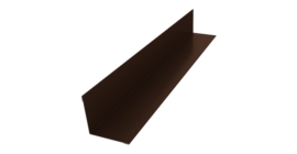 Угол внутренний 50х50 0,45 PE с пленкой RAL 8017 шоколад (2м)