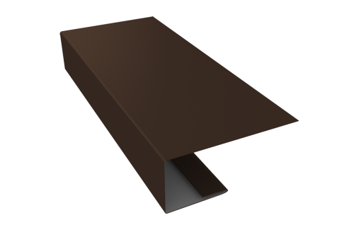 J-Профиль 18мм 0,45 PE с пленкой RAL 8017 шоколад (3м)