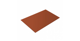 Плоский лист 0.5 Satin RAL 8004 терракота