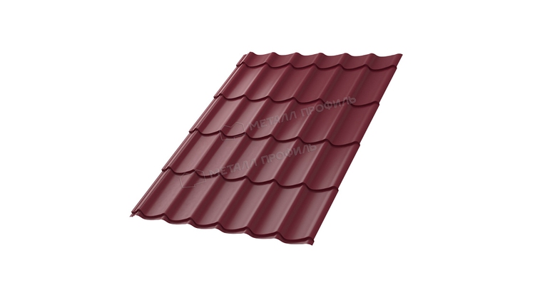 Металлочерепица МП Ламонтерра покрытие NormanMP ПЭ-01 ral 3005 толщина 0.5