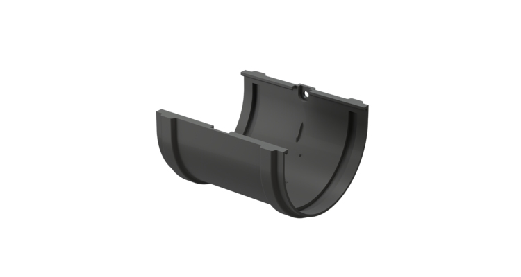 Соединитель желобов Premium, графит