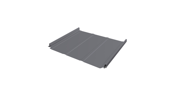 Кликфальц Pro Line Grand Line 0,45 Drap с пленкой на замках RAL 7004 сигнальный серый