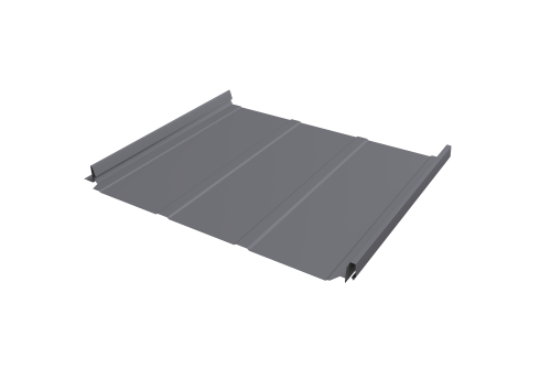 Кликфальц Pro Line Grand Line 0,45 PE с пленкой на замках RAL 7004 сигнальный серый