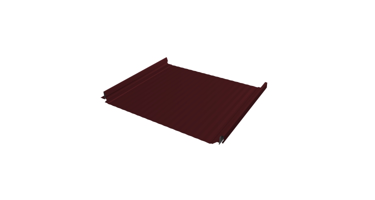 Кликфальц Pro Gofr Grand Line 0,45 Drap с пленкой на замках RAL 3005 красное вино