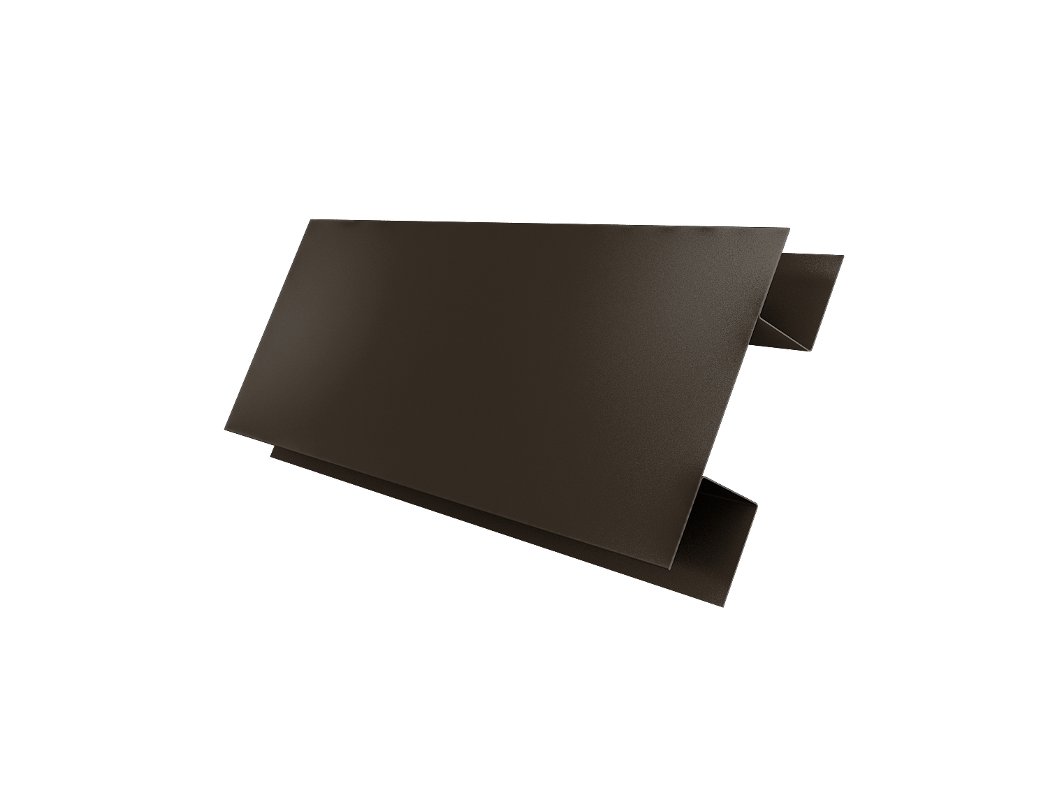 Планка H-образная Экобрус Quarzit Pro Matt RAL RR 32 темно-коричневый