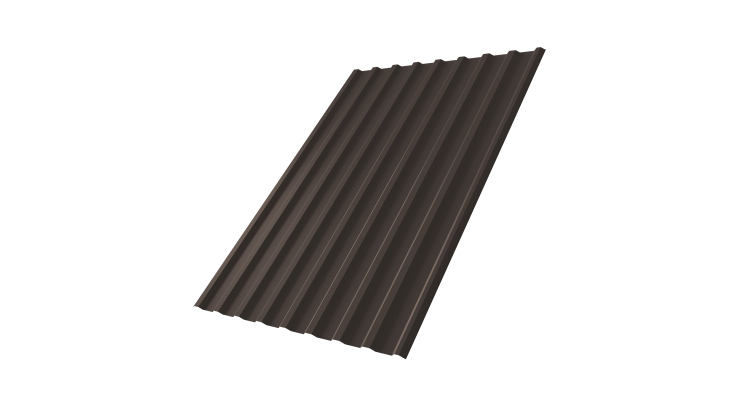 Профнастил С20R 0,5 Drap TX RR 32 темно-коричневый