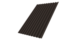 Профнастил С21R 0.45 PE-Double RR 32 темно-коричневый
