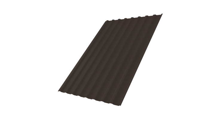 Профнастил С20B 0,5 Drap RR 32 темно-коричневый