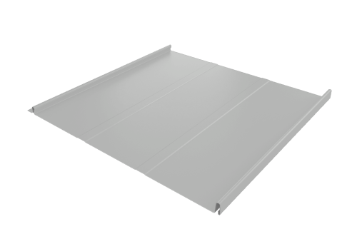 Фальц двойной стоячий Line Grand Line 0,45 Drap TX с пленкой на замках RAL 7047 телегрей 4