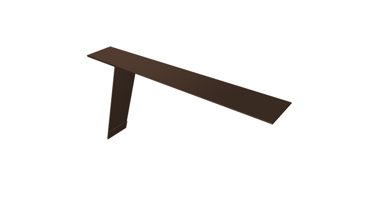 Планка карнизная фальц Grand Line 130х80 0,45 Drap TwinColor RAL 8017 шоколад (3м)