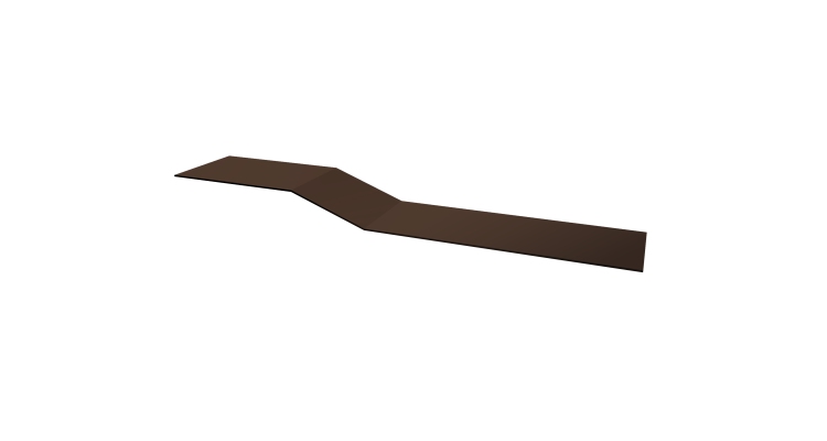 Планка крепежная фальц 0,45 Drap TwinColor RAL 8017 шоколад (3м)
