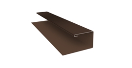 Планка П-образная Блок-хаус new 0,45 Drap TwinColor RAL 8017 шоколад (3м)