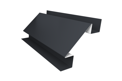 Планка угла внутреннего сложного Блок-хаус new 0,5 Drap TX RAL 7024 мокрый асфальт (3м)