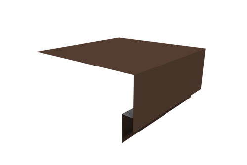 Планка околооконная сложная Блок-хаус new 200х75х27 0,45 Drap TX RAL 8017 шоколад (2м)