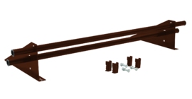 Снегозадержатель трубчатый для фальцевой кровли Optima RAL 3009 1м