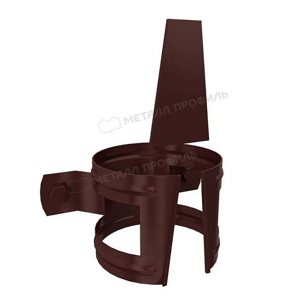 Держатель трубы (на дерево) Металл Профиль GRANDSYSTEM D90 RAL 8017