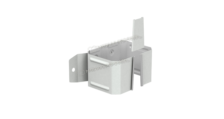 Держатель трубы (на дерево) Металл Профиль БЮДЖЕТ 76х102 RAL 9003