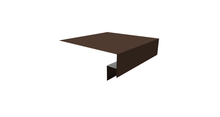 Планка околооконная сложная Экобрус Grand Line 250х50х25 0,45 Drap ST RAL 8017 шоколад (2м)