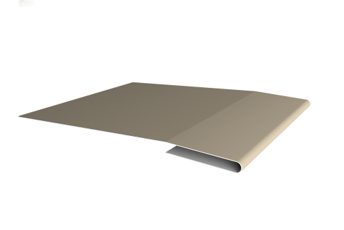 Планка начальная 0,5 Satin с пленкой RAL 1015 светлая слоновая кость (2м)