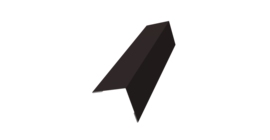 Угол внешний 50х50 0,5 Satin Matt RAL 9005 черный (2м)