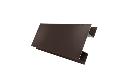 Планка H-образная стыковочная сложная 0,5 Satin с пленкой RAL 8017 шоколад (3м)