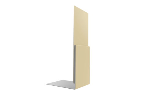 Планка приемная оконная 0,45 Drap TX RAL 1015 светлая слоновая кость (2м)
