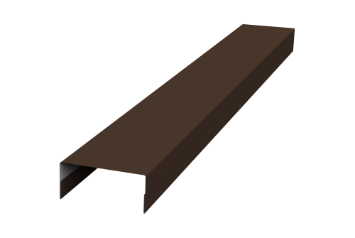 Крышка 30х15 жалюзи Texas 0,45 Drap TX RAL 8017 шоколад (2м)