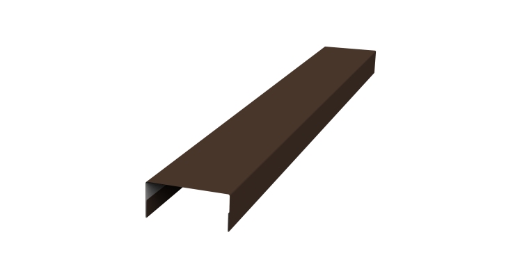 Крышка 30х15 жалюзи Texas 0,45 Drap-double TX RAL 8017 шоколад (2м)