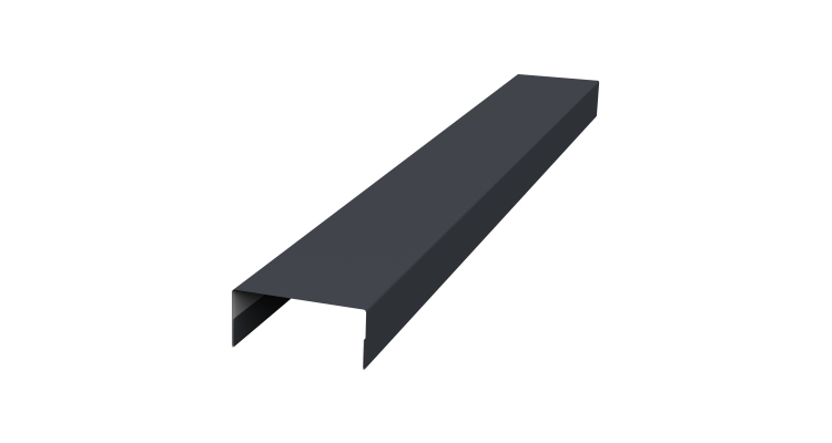 Крышка 30х15 жалюзи Texas 0,5 Velur X RAL 7024 мокрый асфальт (2м)