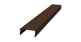 Крышка 30х20 жалюзи Texas 0,45 Drap TX RAL 8017 шоколад (2м)