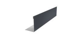 Нащельник 150 Texas 25х35 0,45 Drap TX RAL 7024 мокрый асфальт (L1,5)