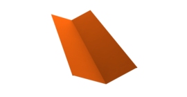 Планка ендовы верхней 145х145 0,45 PE с пленкой RAL 2004 оранжевый (3м)