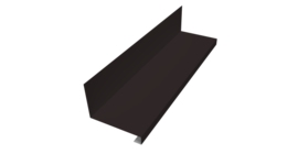 Планка примыкание нижнее к трубе для Кликфальц Pro Grand Line 0,5 Satin Matt RAL 9005 черный (2м)