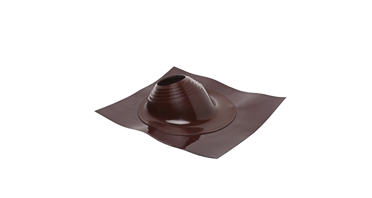 Проходной элемент MF угловой №3.1 (280-460мм) +185 EPDM (металлический окрашенный фланец) коричневый