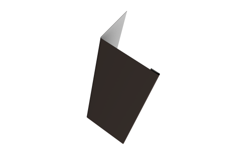 Нащельник для калиток и ворот 25х35 жалюзи Milan, Tokyo, Palermo 0,5 Drap RR 32 темно-коричневый (L2,5)